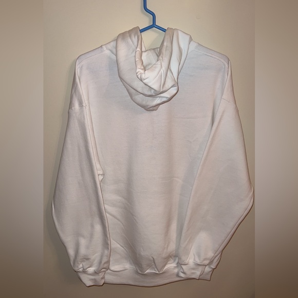 Home Made Embroidery-The Anchor Holds In Spite Of The Storm White Hoodie - Picture 4 of 5